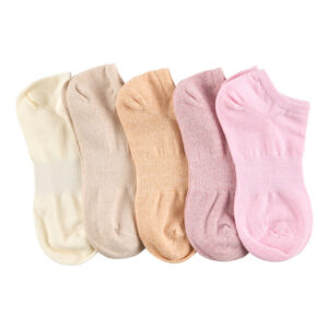 Women's Cotton Ankle Socks with Arch Support - 5 Pack- Twisted Combo